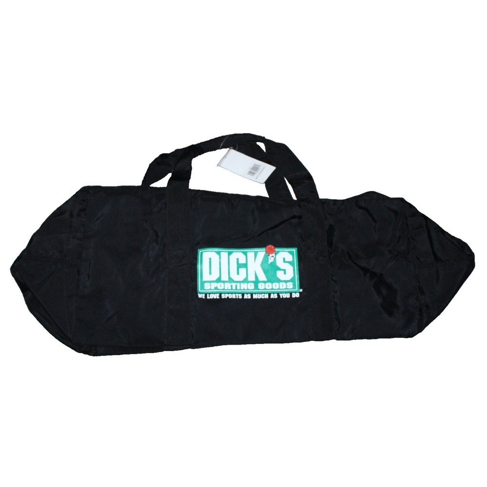 Dick's Sporting Goods long black duffel bag 28" x 13" x 12" NWT